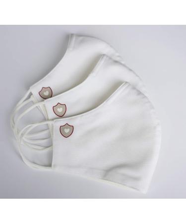 3-Pack Breathable Nano Fabric Masks - Reusable & Washable Oral Protection with Nose Bracket & Rubber Band (Small White) - International Shipping - Buy Online on GoSupps.com