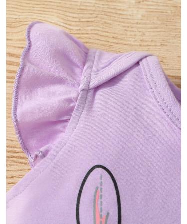 Koonde Baby Girl Clothes 3-Piece Outfit Set | Romper, Trouser & Headband | Purple & White | Newborn to 24 Months - Buy Online on GoSupps.com