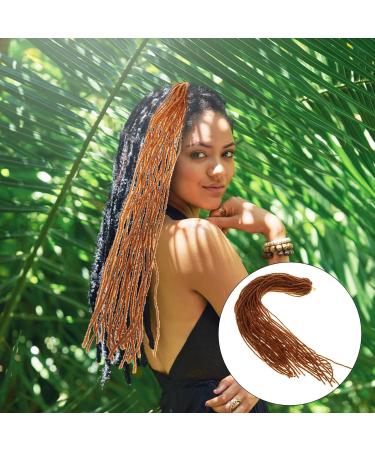 Uonlytech Dirty Little Braids Braiding Hair Extensions Wig Extenstions Dreadlock Extension Dreads Extensions Human Hair Natural Wig Headband To Weave Men and Women High Temperature Wire Brown - Buy Online on GoSupps.com