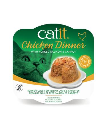 Catit Wet Cat Food Chicken Dinner with Salmon & Carrot 80 g Pack of 6 Cat Food Wet Cat Food Cat Food Wet Nourriture Pour Chat Cat Wet Food Chat Kitten Food Kitten Wet Food Canned Cat Food