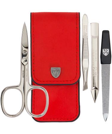 3 Swords Germany manicure pedicure kit with 3 tools Made in Solingen Germany 868 RED