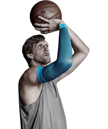 Bauerfeind ARM Sleeve - Unisex Sports Compression Sleeves for Arm Strength - 1 Pair - Ideal for Ball & Endurance Sports - Black - Buy Online on GoSupps.com