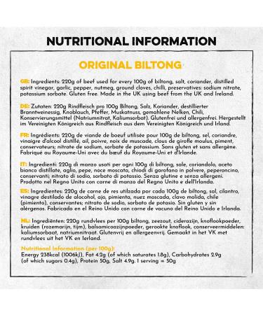  EMBER Ember Snacks: Original Biltong Beef Jerky Flavour (1 x 28g) - Keto Protein Snacks - Snack On The Go - British & Irish Meat - Buy Online on GoSupps.com