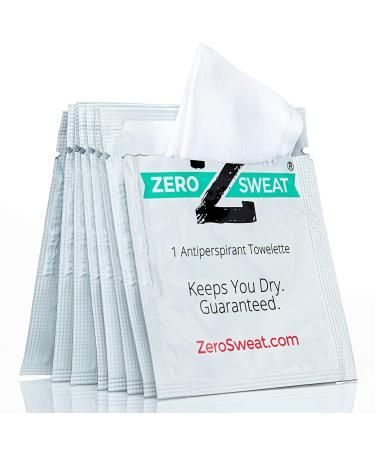 ZeroSweat Antiperspirant Wipes - Clinical Strength Hyperhidrosis Treatment - 10 Wipes - Buy Online on GoSupps.com