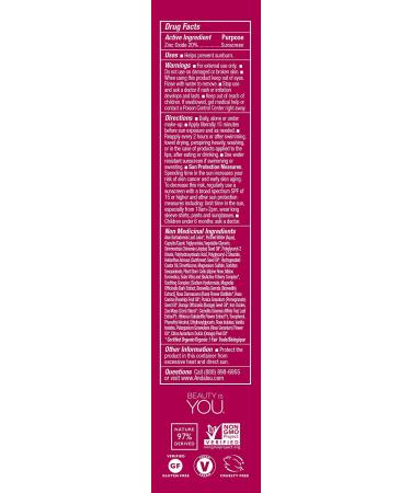 Andalou Naturals CC 1000 Roses Color Correct Sensitive SPF 30 - Sheer Tan 2 fl oz | Hydrating, Natural Skincare - Buy Online on GoSupps.com