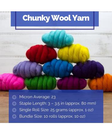 Revolution Fibers Mixed Merino Wool Variety Pack | Brights 250g | Ideal for Spinning, Felting, Weaving & Crafting - Buy Online on GoSupps.com