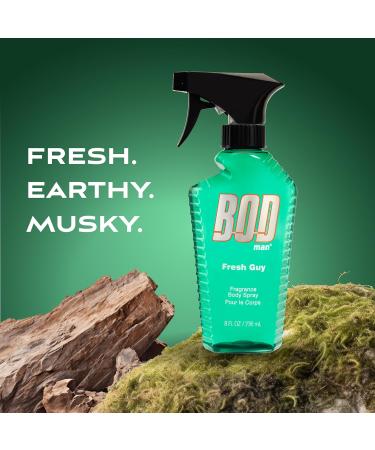BOD man Blue Surf Body Spray 8 Fl Oz and Fresh Guy Body Spray 8 oz Men's Fragrances Blue Surf + Body Spray 8 oz - Buy Online on GoSupps.com