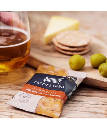 Peter's Yard Sourdough Crackers Bulk Box Individually Portioned 9g packs High Fibre Natural Ingredients (Pack of 100 - catering size) - Buy Online on GoSupps.com