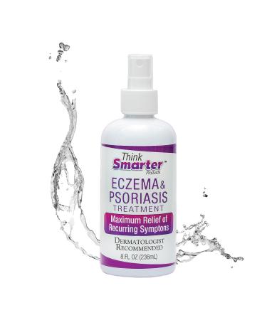 Eczema & Psoriasis Therapy with Hypochlorous Acid All-Natural Hypoallergenic Itch Relief No Sting Safe for Adults Kids and Seniors 8fl oz (236 mL) Clear Spray 8 Fl Oz
