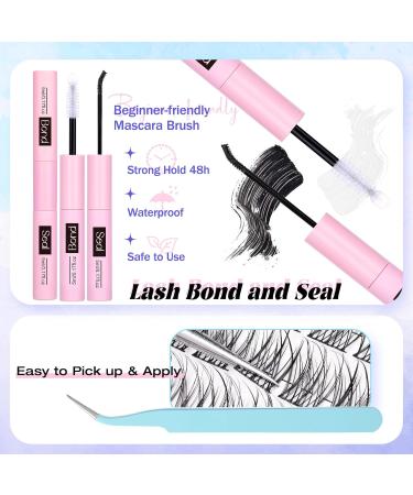 Natural Lash Clusters Kit | Wispy Eyelash Extensions | C Curl DIY Kit with Bond & Seal by Newcally - Buy Online on GoSupps.com