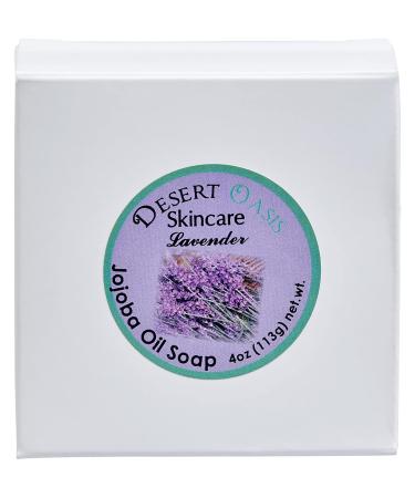Premium Lavender Bar Soap with 15% Jojoba Oil - Moisturizing Avocado & Olive Oil - Low Suds (4 oz - Buy Online on GoSupps.com
