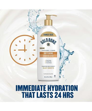 Gold Bond Softening Skin Therapy Lotion 20 oz. with Shea Butter - Hydrating Solution for Rough & Dry Skin - Buy Online on GoSupps.com