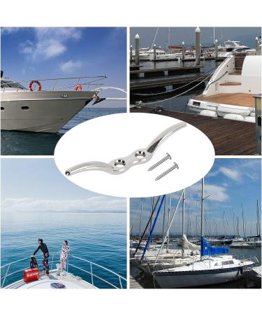 APACALI Metal Rope Cleats Boat Cleat Set - 2, 4, 6 Inch Sizes - Mounting Screws Included - Ideal for Boat Deck, Dock, or Home Decor - 8pcs - Buy Online on GoSupps.com