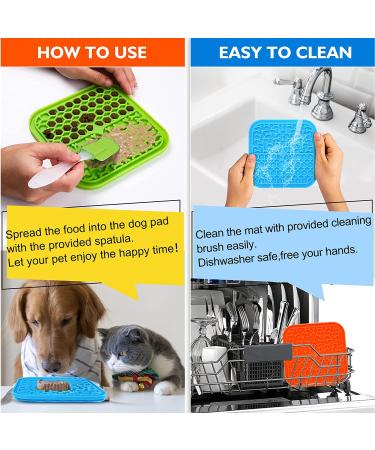 3 Pack Lick Mat for Dogs and Cats - Dog Slow Feeder & Grooming Mat - Food-Grade & Non-Toxic - Buy Online on GoSupps.com