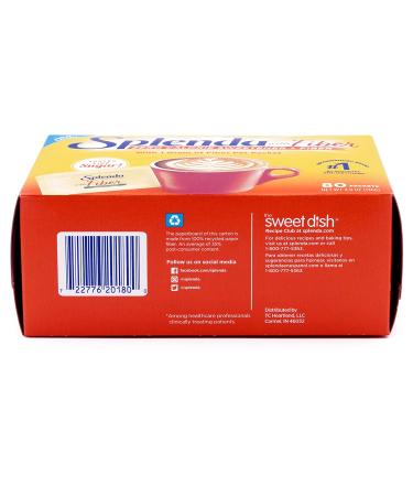 Splenda--No Calorie Sweetener 1G of Fiber Packets--80 Count--Sugar Substitute for Use with Coffee  Tea  Fruit  Cereal  and More 1.7 Gram (Pack of 80) - Buy Online on GoSupps.com