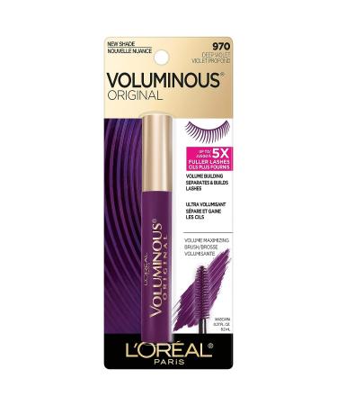 L'Or al Paris Voluminous Original Mascara Deep Violet 0.26 Fl Oz - Washable Formula - 1 Pack - Buy Online on GoSupps.com