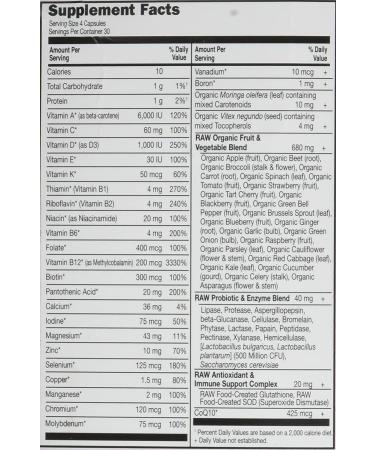 Garden of Life Vitamin Code 50 & Wiser Women - RAW Whole Food Multivitamin 120 Veggie Capsules - Buy Online on GoSupps.com