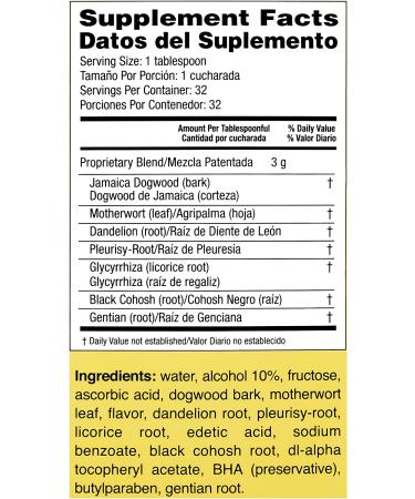 Lydia Pinkham Liquid Herbal Supplement - Menstruation & Menopause Support - 16 Ounce - Buy Online on GoSupps.com