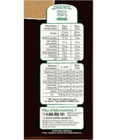  Nestl Nestl CHOCAPIC Cereal Bars - 12 bars of 25g - 300g - Buy Online on GoSupps.com