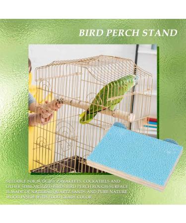 Oewnvmd Bird Perch Stand Platform Natural Wood Playground Paws Grinding Clean for Pet Parrot Budgies Parakeet Cockatiels Conure Lovebirds Rat Mouse Cage Accessories Exercise Toys - Buy Online on GoSupps.com