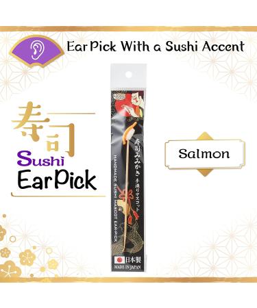 Sushi Ear Pick 10 Types Mimikaki with Mini Salmon Replica - Unique and Functional Ear Cleaning Tool - Buy Online on GoSupps.com