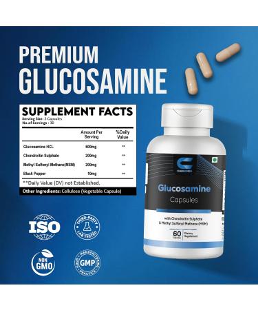 CHARMSVEDA Glucosamine Capsules with Chondroitin & MSM Support Joint & Muscle Health Overall Wellness & Immune Support* 60 Vegan Capsules - Buy Online on GoSupps.com