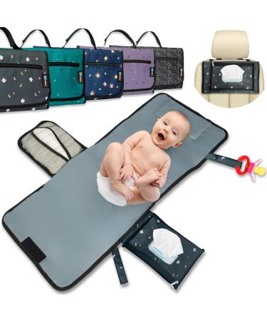 Bubenherz diaper pocket - comfort -xl hygiene wrapping & non -slip wet cloth for all sizes - diaper pad for on the go - diaper bag organizer with plenty of space greybear - Buy Online on GoSupps.com