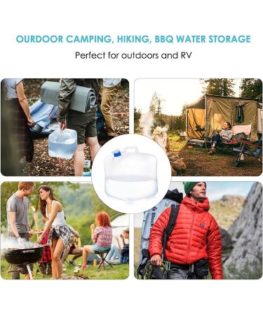 Gowithwind Collapsible Water Container 2-Pack - BPA Free Camping Water Storage Jug with Spigot, Portable Canteen for Outdoor Hiking and Emergency Survival - 2.6 Gal - Buy Online on GoSupps.com
