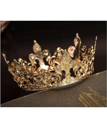 SWEETV Gold Queen Crown for Women - Wedding, Pageant & Costume Party Accessory for Birthday, Halloween, Baby Shower - Buy Online on GoSupps.com