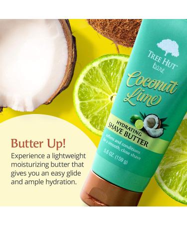 Tree Hut Bare Coconut Lime Hydrating Shave Butter - 5 oz - Soft and Smooth Skin Essentials - Buy Online on GoSupps.com