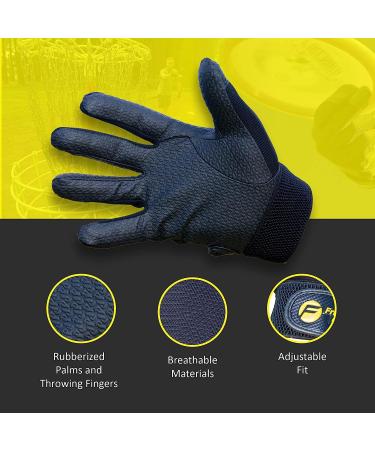 Friction Gloves - Rubberized Disc Golf Gloves for Ultimate Grip - Adult Medium - Buy Online on GoSupps.com
