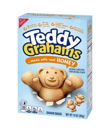 Teddy Grahams Honey Graham Snacks - 10 oz Boxes (Pack of 6) | HONEY Flavor - Buy Online on GoSupps.com