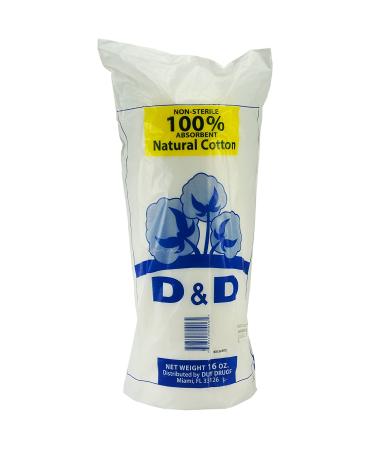 16oz Non-Sterile Natural Cotton Roll | 100% Absorbent | Premium Quality - Buy Online on GoSupps.com