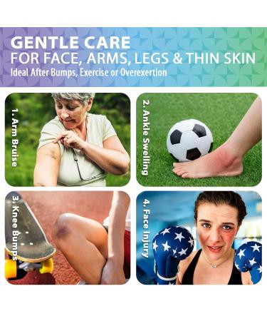 Arnica Bruise Cream Extra Strength: Rapid Relief for Bruising Swelling Soreness Pain on Thin Skin - Potent Arnica Montana with Vitamin K Coconut Shea Butter - Face & Body 120g - Buy Online on GoSupps.com