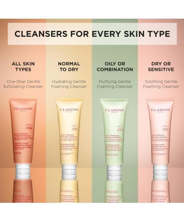 Clarins One-Step Gentle Exfoliating Cleanser | 3-In-1 Cleanser Makeup Remover and Exfoliator | Boosts Radiance | Plant-Based Exfoliating Beads | All Skin Types 4.3 Ounce (Pack of 1) - Buy Online on GoSupps.com
