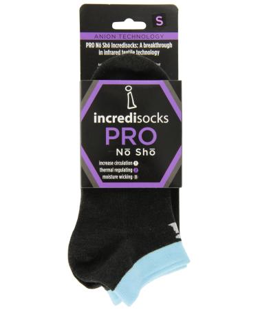 incrediwear Pro no-sho small socks blue
