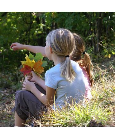 Jawflew 50PC Seamless Black Hair Ties for Women & Girls - Elastic Ponytail Holders for Thick Hair - No Damage Hair Bands - Black - Buy Online on GoSupps.com