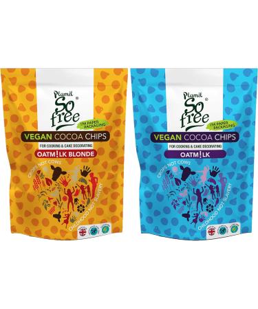 Vegan Oat Milk & Caramel Alternative Baking Chips for Cake Decorations Cooking Biscuits Dessert Cupcakes Cookies Muffins - Gluten Free & Lactose Free - Pack of 2 x 100g - Buy Online on GoSupps.com