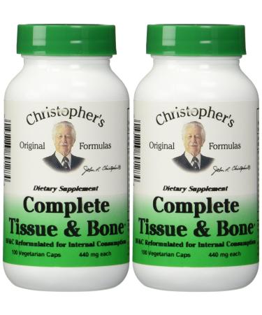 Dr. Christophers Formulas Complete Tissue and Bone, 440mg, 100 Capsules (3 Pack)