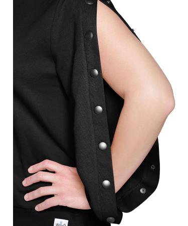 Shop Long Sleeve Dialysis Shirts for Women - Easy Arm Port Access | Perfect Gift for Dialysis Patients - Black & Royal Blue (M-XL - Buy Online on GoSupps.com