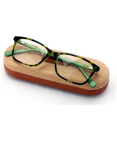Rectangular Acetate Reading Glasses - Anti Blue Light UV Protection Reduce Eyestrain - Tortoise & Teal 1.75x - Buy Online on GoSupps.com