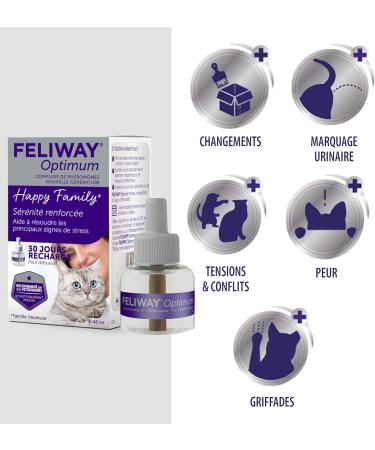 Feliway Optimum Anti-Stress Refill for Cats 48 ml - Buy Online on GoSupps.com