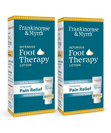 Frankincense and Myrrh Foot Pain Relief Cream - Intensive Foot Therapy Lotion - Diabetic Nerve Pain Relief Cream | Restless Leg Syndrome | Frankincense Essential Oil 3 Ounce (2-Pack) 3 Ounce (Pack of 2)