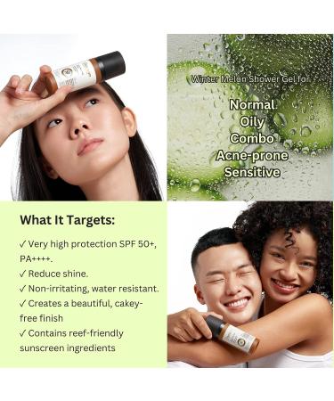 Cocoon Winter Melon Sunscreen - 1.69 fl oz | SPF 50+ Protection - Buy Online on GoSupps.com