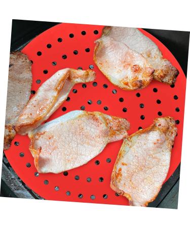 Alipis 2pcs Silicone Fryer Liners Airfryer Kitchen Accessory Non Stick Silicone Liner Air Hole Washable As Shown 20.3X20.3CM - Buy Online on GoSupps.com