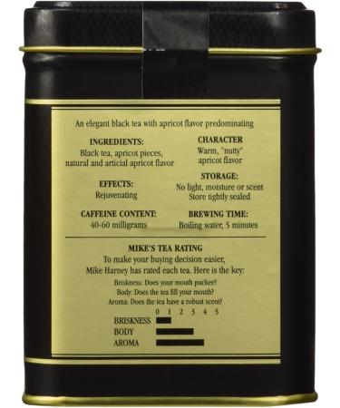 Apricot Loose Tea in 4 ounce tin by Harney & Sons by Harney & Sons - Buy Online on GoSupps.com