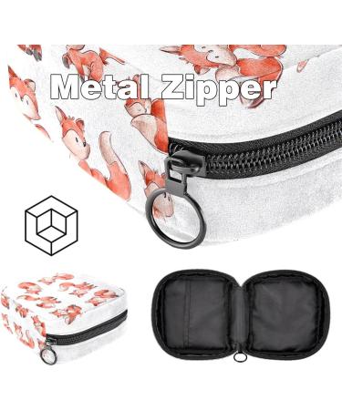 Shop Cute Foxes Women's Binding-Up Bag | Large Menstrual Cup Pocket & Multi-Colored Inserts - Perfect for Tampons & Panty Lores - 4.7x6.6x6.6 - Buy Online on GoSupps.com