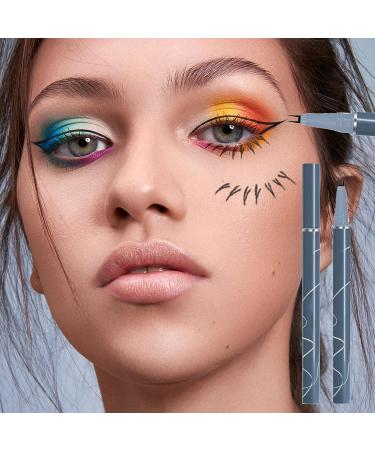 Waterproof Eyeliner Double Tip Lower Eyelash Pencil Waterproof Dual Pronged Bottom Eyelashes Long Lasting Eye Liner Liquid Eyeliner Natural 3D Under Lashes for Eye Makeup Black - Buy Online on GoSupps.com