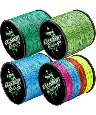 Waline 8-Strand Super Strong PE Braided Fishing Line - 300m & 500m Multi-Colored 20LB to 80LB Perfect for International Shipping - Buy Online on GoSupps.com