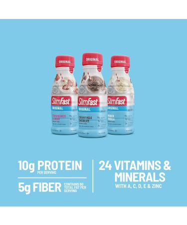 SlimFast Meal Replacement Shake Protein Drink 12 Count Variety Pack - 11 Fl. Oz Bottles - Buy Online on GoSupps.com